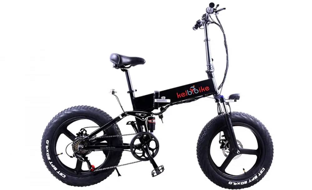 Фотографія Електровелосипед фетбайк Kelb Bike Fat500 WS 20" рамзмер М 500W, 48V10AH Чорний